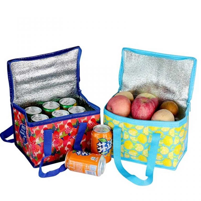 Wholesale promotional custom logo cheap reusable non woven insulated cooler lunch bag made in China (2)